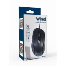 MOUSE USB OPTICAL / BLACK MUS-6B-01 GEMBIRD