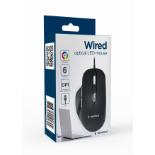 MOUSE USB OPTICAL / BLACK MUS-6B-02 GEMBIRD