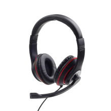 AUSINĖS STEREO BLACK / MHS-03-BKRD GEMBIRD