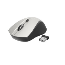 MOUSE USB OPTICAL WRL BLACK / SILVER MUSW-4B-02-BS GEMBIRD