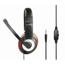 AUSINĖS STEREO BLACK / MHS-03-BKRD GEMBIRD