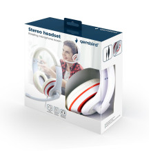 HEADSET STEREO WHITE / MHS-03-WTRD GEMBIRD