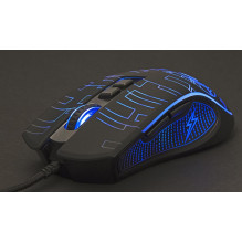 MOUSE USB OPTICAL GAMING / BLACK MUSG-RGB-01 GEMBIRD