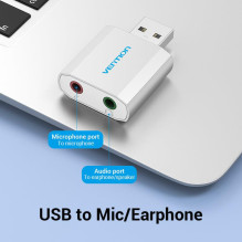 SOUND CARD USB 2-PORT / VAB-S13 VENTION