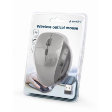 MOUSE USB OPTICAL WRL BLACK / SP. GREY MUSW-6B-02-BG GEMBIRD