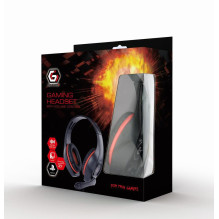 AUSINĖS ŽAIDIMAI / RED / BLACK GHS-05-R GEMBIRD