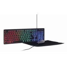 KEYBOARD +MOUSE USB ENG / KBS-UML-01 GEMBIRD