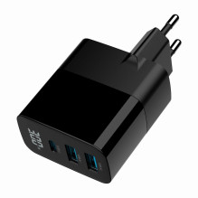 CHARGER USB 30W 3PORT / TA-UC-PDQC30LCD-BK-02 GEMBIRD CHARGER USB 30W 3PORT / TA-UC-PDQC30LCD-BK-02 GEMBIRD