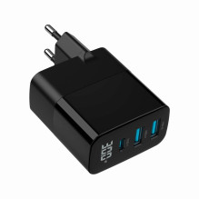 Įkroviklis USB 30W 3PORT / TA-UC-PDQC30LCD-BK-02 GEMBIRD Įkroviklis USB 30W 3PORT / TA-UC-PDQC30LCD-BK-02 GEMBIRD