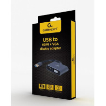 I / O ADAPTERIS USB3 PRIE HDMI / VGA / GREY A-USB3-HDMIVGA-01 GEMBIRD I / O ADAPTERIS USB3 PRIE HDMI / VGA / GREY A-USB3-HDMIVGA-01 GEMBIRD