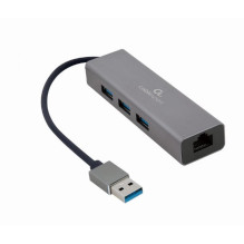 I / O ADAPTERIS USB3 PRIE LAN RJ45 / 3xUSB3 A-AMU3-LAN-01 GEMBIRD