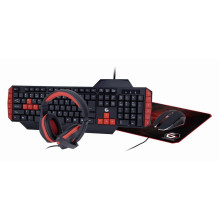KEYBOARD USB GAMING KIT ENG / ULTIMATE GGS-UMG4-02 GEMBIRD