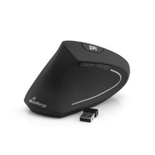 MOUSE USB OPTICAL WRL 6 mygtukų / KAIRĖS JUODAS MROS233 MEDIARANGE