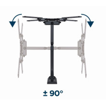 TELEVIZORIAUS ACC SIENOS MONTAVIMAS 32-55' / WM-55ST-01 GEMBIRD