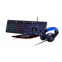 KEYBOARD USB GAMING KIT ENG / GHOST GGS-UMGL4-02 GEMBIRD