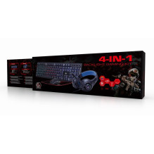 KEYBOARD USB GAMING KIT ENG / GHOST GGS-UMGL4-02 GEMBIRD