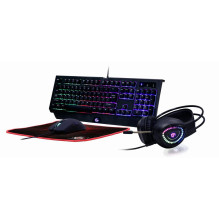 KLAVIATŪROS USB ŽAIDIMŲ RINKINYS ENG / PHANTOM GGS-UMGL4-01 GEMBIRD