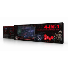 KLAVIATŪROS USB ŽAIDIMŲ RINKINYS ENG / PHANTOM GGS-UMGL4-01 GEMBIRD
