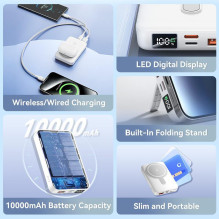 POWER BANK WRL 10000MAH 22.5W / MAGNETIC BLACK FHTB0 VENTION POWER BANK WRL 10000MAH 22.5W / MAGNETIC BLACK FHTB0 VENTION