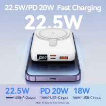 POWER BANK WRL 10000MAH 22.5W / MAGNETIC BLACK FHTB0 VENTION POWER BANK WRL 10000MAH 22.5W / MAGNETIC BLACK FHTB0 VENTION