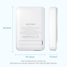 POWER BANK WRL 10000MAH 22.5W / MAGNETIC BLACK FHTB0 VENTION POWER BANK WRL 10000MAH 22.5W / MAGNETIC BLACK FHTB0 VENTION