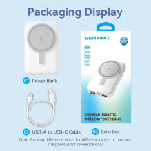POWER BANK WRL 10000MAH 22.5W / MAGNETIC BLACK FHTB0 VENTION POWER BANK WRL 10000MAH 22.5W / MAGNETIC BLACK FHTB0 VENTION