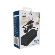 ĮKROVIKLIS USB UNIVERSALUS 4P 100W / TA-UC-2A2C-PD100-01-BK GEMBIRD ĮKROVIKLIS USB UNIVERSALUS 4P 100W / TA-UC-2A2C-PD100-01-BK GEMBIRD