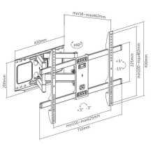 TV SET ACC WALL MOUNT 37-80" / WM-80ST-02 GEMBIRD TV SET ACC WALL MOUNT 37-80" / WM-80ST-02 GEMBIRD