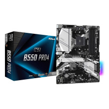 Mainboard, ASROCK, AMD B550, SAM4, ATX, 2xPCI-Express 3.0 1x, 1xPCI-Express 3.0 16x, 2xM.2, 1xPCI-Express 4.0 16x, Memor