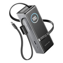 Išorinė baterija USB 25000MAH RAPID / 170W sidabrinė 5023001030 ECOFLOW Išorinė baterija USB 25000MAH RAPID / 170W sidabrinė 5023001030 ECOFLOW