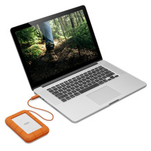 Išorinis HDD, LACIE, 2TB, USB-C, oranžinė spalva, STFR2000403