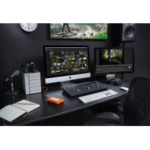 Išorinis HDD, LACIE, 2TB, USB-C, oranžinė spalva, STFR2000403