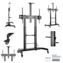 TELEVIZORIAUS ACC GRINDŲ STOVAS 60-100' / TVS-100T-02 GEMBIRD TELEVIZORIAUS ACC GRINDŲ STOVAS 60-100' / TVS-100T-02 GEMBIRD