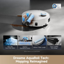 VACUUM CLEANER ROBOT AQUA10 UL / ROLLER COM RLH71DE-1-WH DREAME VACUUM CLEANER ROBOT AQUA10 UL / ROLLER COM RLH71DE-1-WH DREAME