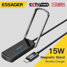 Wireless charger Essager 'Aurora' stand / holder black 15W (Magsafe Compatible)
