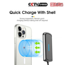 Wireless charger Essager 'Aurora' stand / holder black 15W (Magsafe Compatible)