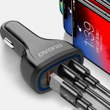 Car charger Dudao 'R7S' white 18W (1xQC3.0 / 2xUSB) Car charger Dudao 'R7S' white 18W (1xQC3.0 / 2xUSB)
