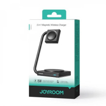 Wireless charger Joyroom 'JR-WQN05 2in1' black 15W (for iPhone / Apple Watch) Wireless charger Joyroom 'JR-WQN05 2in1' black 15W (for iPhone / Apple Watch)