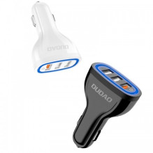 Automobilinis įkroviklis Dudao 'R7S' juodas 18W (1xQC3.0 / 2xUSB Automobilinis įkroviklis Dudao 'R7S' juodas 18W (1xQC3.0 / 2xUSB
