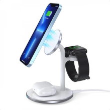 Wireless charger Choetech 'T585-F 3in1' white 15W (for iPhone / Apple Watch / Airpods) Wireless charger Choetech 'T585-F 3in1' white 15W (for iPhone / Apple Watch / Airpods)