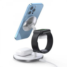 Wireless charger Choetech 'T585-F 3in1' white 15W (for iPhone / Apple Watch / Airpods) Wireless charger Choetech 'T585-F 3in1' white 15W (for iPhone / Apple Watch / Airpods)