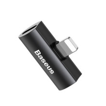 Adapter Baseus L46 black (Input 'Lightning' / Output 2x 'Lightning')