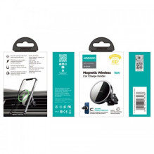Joyroom 'JR-ZS240' car holder black (wireless charging 15W) (magnetic / for grill) Joyroom 'JR-ZS240' car holder black (wireless charging 15W) (magnetic / for grill)
