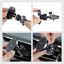 Joyroom 'JR-ZS240' car holder black (wireless charging 15W) (magnetic / for grill) Joyroom 'JR-ZS240' car holder black (wireless charging 15W) (magnetic / for grill)