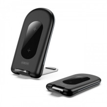 Wireless charger Duzzona 'W2' black 15W with stand