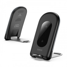 Wireless charger Duzzona 'W2' black 15W with stand