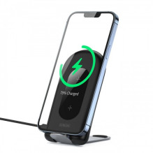 Wireless charger Duzzona 'W2' black 15W with stand