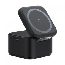 Bevielis įkroviklis Baseus 'MagPro 2in1' juodas 20W (skirta iPhone / Apple Watch) Bevielis įkroviklis Baseus 'MagPro 2in1' juodas 20W (skirta iPhone / Apple Watch)