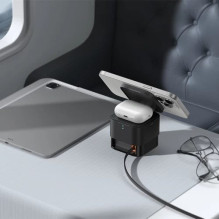 Bevielis įkroviklis Baseus 'MagPro 2in1' juodas 20W (skirta iPhone / Apple Watch) Bevielis įkroviklis Baseus 'MagPro 2in1' juodas 20W (skirta iPhone / Apple Watch)