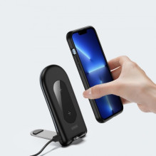 Wireless charger Duzzona 'W2' black 15W with stand